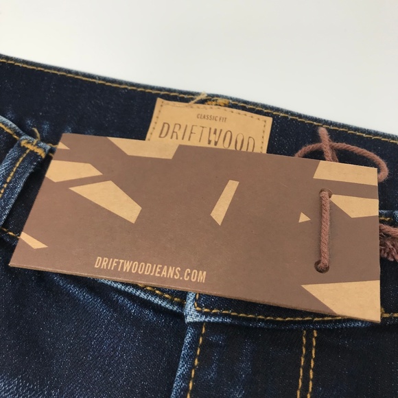 $136 Driftwood Audrey Embroidered Boho Jeans - Picture 2 of 6